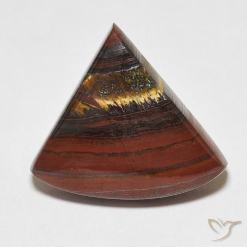 18.42ct طبيعي متعدد الألوان مصفوفة عين النمر, مثلثى, غير شفاف