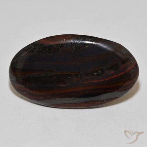 29.81ct طبيعي متعدد الألوان مصفوفة عين النمر, بيضوي, غير شفاف