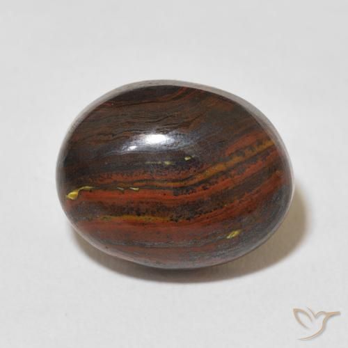 12.50ct طبيعي متعدد الألوان مصفوفة عين النمر, بيضوي, غير شفاف