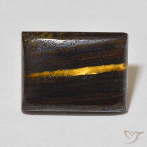 23.57ct طبيعي متعدد الألوان مصفوفة عين النمر, باجيت, غير شفاف