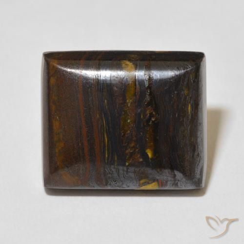 27.25ct طبيعي متعدد الألوان مصفوفة عين النمر, باجيت, غير شفاف