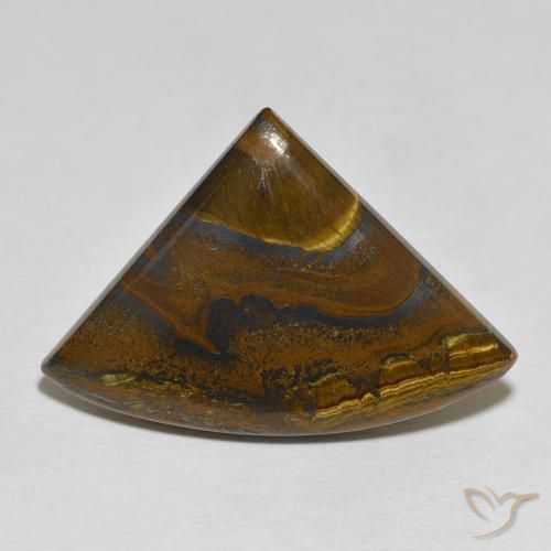 34.44ct طبيعي متعدد الألوان مصفوفة عين النمر, مثلثى, غير شفاف