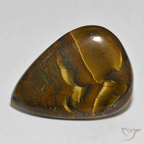 56.27ct طبيعي متعدد الألوان مصفوفة عين النمر, شكل الكمثرى, غير شفاف