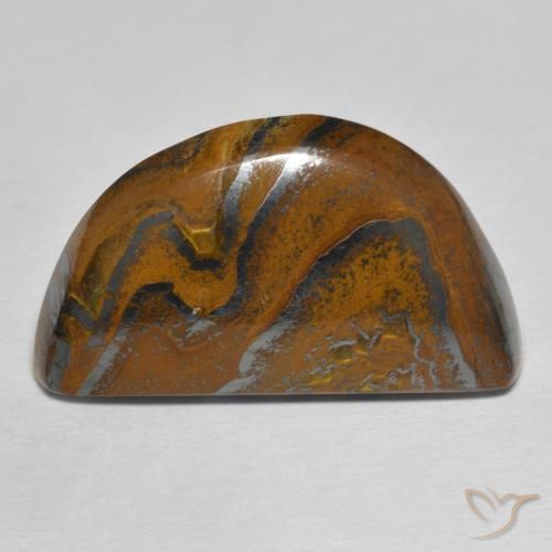 36.48ct طبيعي بنى دافئ مصفوفة عين النمر, فانسى, غير شفاف