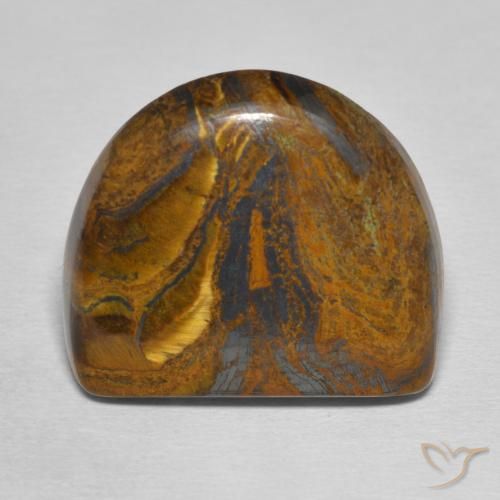 26.82ct طبيعي بنى متوسط مصفوفة عين النمر, فانسى, غير شفاف