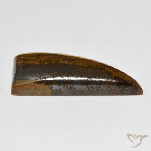 مصفوفة عين النمر Medium Dark-Brown طبيعي، فانسى، 44.79 قيراط، غير شفاف