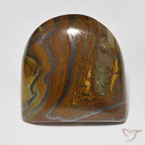 71.86ct طبيعي Medium Light-Brown مصفوفة عين النمر, فانسى, غير شفاف