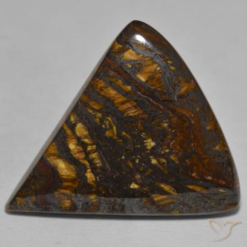 58.53ct طبيعي متعدد الألوان مصفوفة عين النمر, مثلثى, غير شفاف