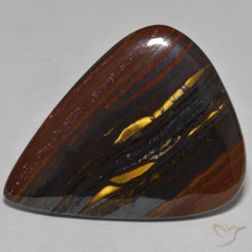 58.62ct طبيعي متعدد الألوان مصفوفة عين النمر, شكل الكمثرى, غير شفاف