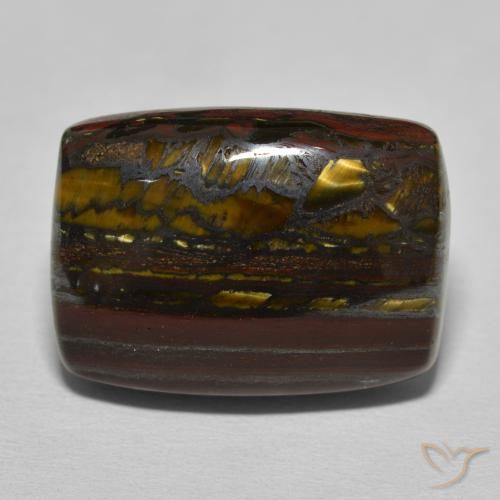 26.98ct طبيعي بنى الجوزية مصفوفة عين النمر, وسادة, غير شفاف