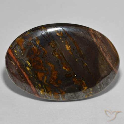 149.79ct طبيعي متعدد الألوان مصفوفة عين النمر, بيضوي, غير شفاف