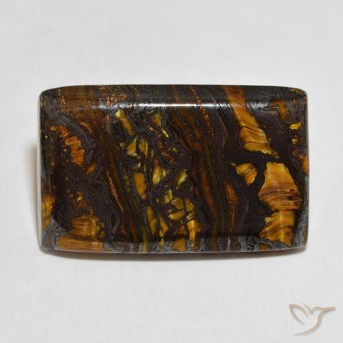 32.94ct طبيعي متعدد الألوان مصفوفة عين النمر, باجيت, غير شفاف