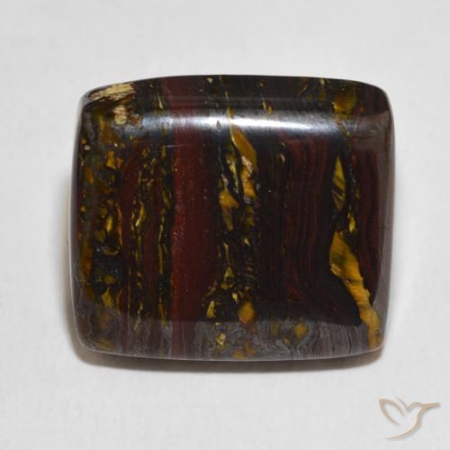27.98ct طبيعي متعدد الألوان مصفوفة عين النمر, وسادة, غير شفاف