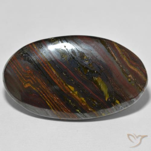 67.95ct طبيعي متعدد الألوان مصفوفة عين النمر, بيضوي, غير شفاف