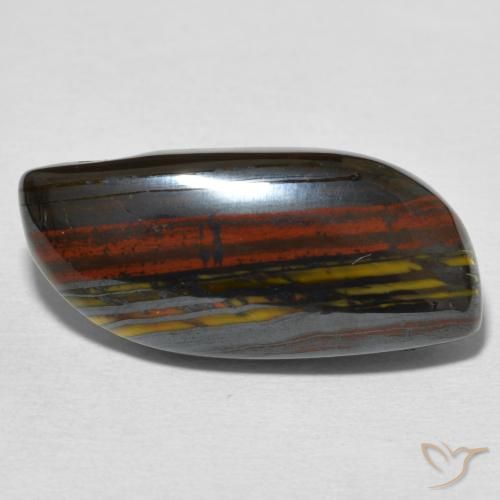 18.34ct طبيعي متعدد الألوان مصفوفة عين النمر, فانسى, غير شفاف