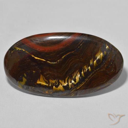 62.71ct طبيعي متعدد الألوان مصفوفة عين النمر, بيضوي, غير شفاف