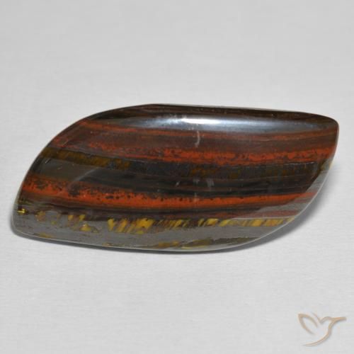 32.54ct طبيعي متعدد الألوان مصفوفة عين النمر, فانسى, غير شفاف
