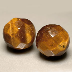 Tiger's Eye طبيعي بلون بني ذهبي، وزن ‎‎ قيراط، شكل كرة / كروي، مقاس ‎10.34‎ مم