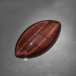 عين النمر ذهب البنى طبيعي، ماركيز، 31.77 قيراط، غير شفاف