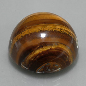 Tiger's Eye طبيعي بلون بني ذهبي، وزن ‎36.33‎ قيراط، شكل دائري، مقاس ‎20.04‎ مم