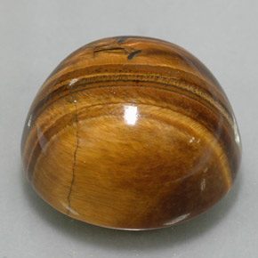 Tiger's Eye طبيعي بلون بني ذهبي، وزن ‎37.40‎ قيراط، شكل دائري، مقاس ‎20.21‎ مم