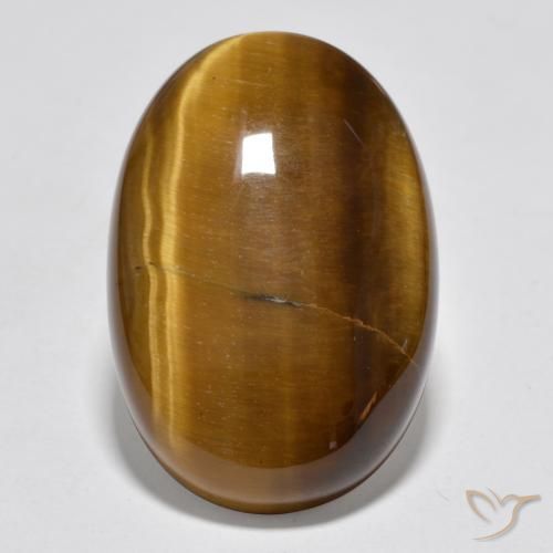 20.45ct طبيعي بنى متوسط عين النمر, بيضوي, غير شفاف