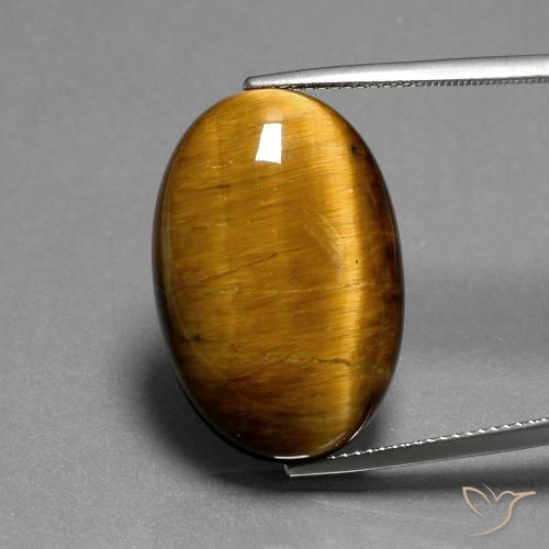 20.82ct طبيعي بنى دافئ عين النمر, بيضوي, غير شفاف