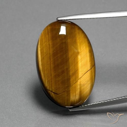 20.73ct طبيعي بنى دافئ عين النمر, بيضوي, غير شفاف