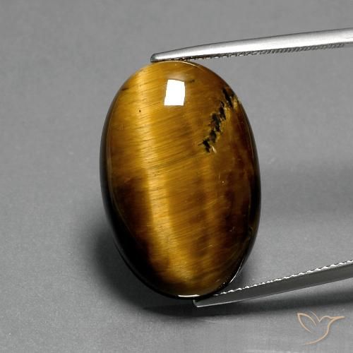 20.77ct طبيعي بنى دافئ عين النمر, بيضوي, غير شفاف