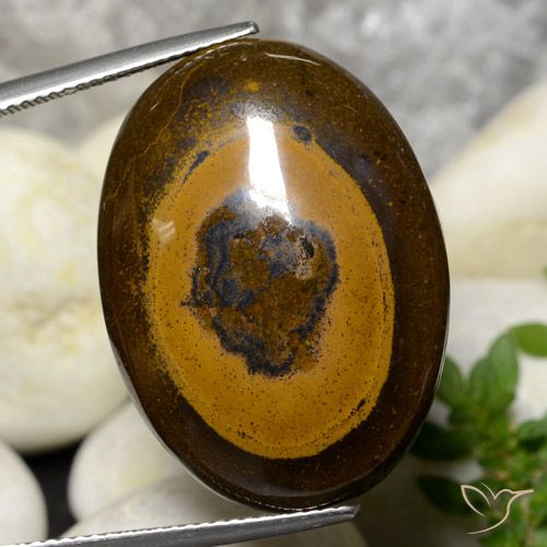 36.09ct طبيعي بنى دافئ عين النمر, بيضوي, غير شفاف