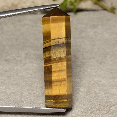 21.63ct طبيعي بني مصفر عين النمر, فانسى, غير شفاف