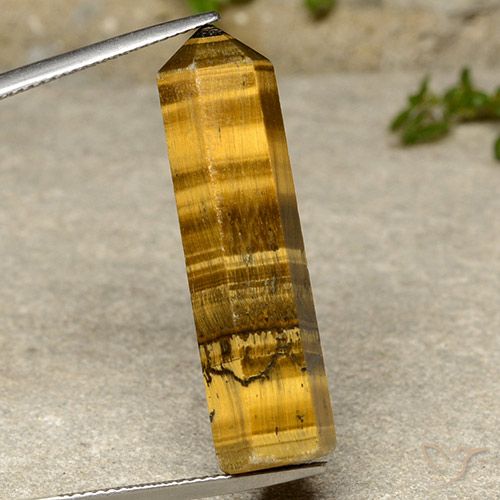 22.34ct طبيعي بني مصفر عين النمر, فانسى, غير شفاف