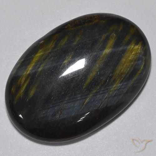 16.76ct طبيعي ذهب البنى عين النمر, بيضوي, غير شفاف