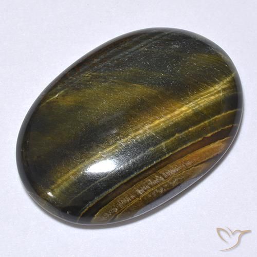 19.75ct طبيعي ذهب البنى عين النمر, بيضوي, غير شفاف