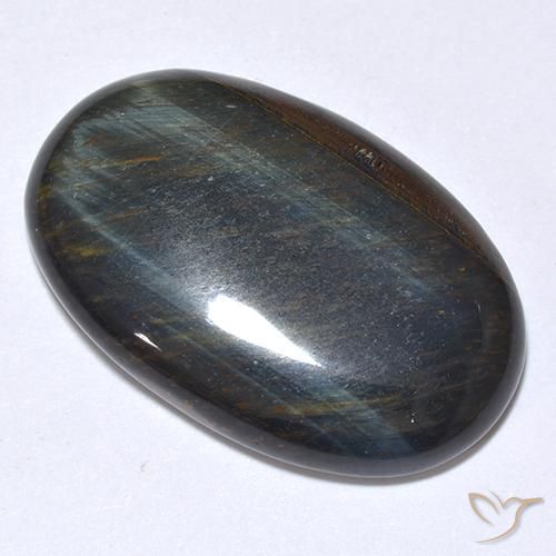 22.08ct طبيعي ذهب البنى عين النمر, بيضوي, غير شفاف