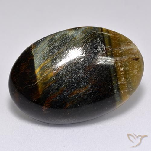 20.43ct طبيعي ذهب البنى عين النمر, بيضوي, غير شفاف