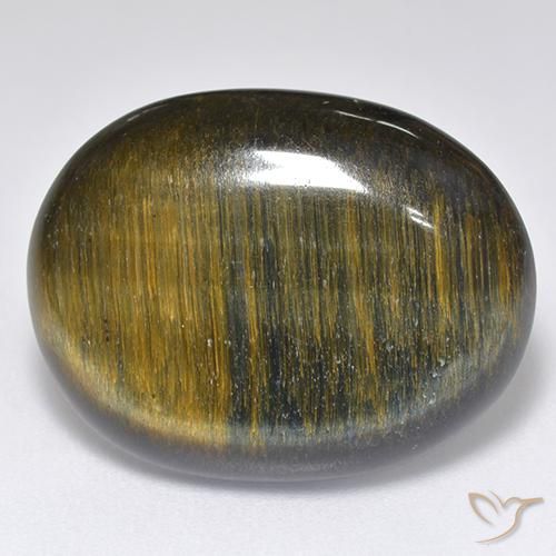 16.68ct طبيعي ذهب البنى عين النمر, بيضوي, غير شفاف