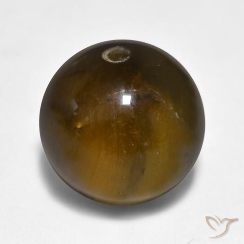 11.58ct طبيعي بنى متوسط عين النمر, جسم كروى / الكرة, غير شفاف