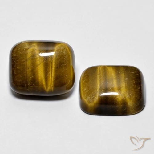 17.05ctw طبيعي Medium Dark-Brown عين النمر, وسادة, غير شفاف