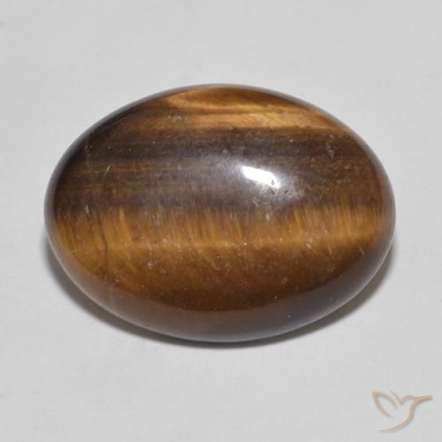 9.35ct طبيعي بنى دافئ عين النمر, بيضوي, غير شفاف
