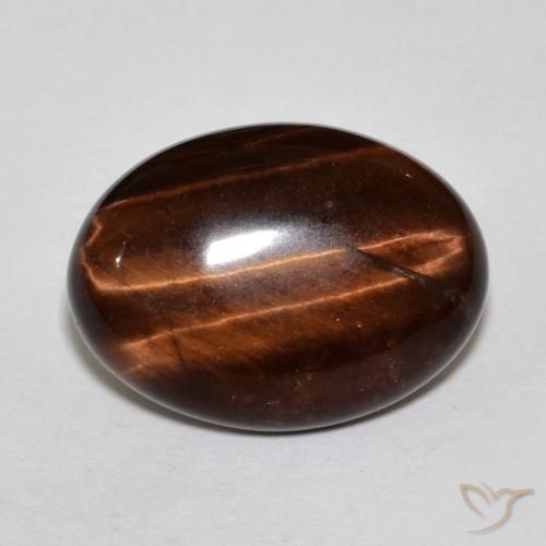 11.25ct طبيعي بنى متوسط عين النمر, بيضوي, غير شفاف