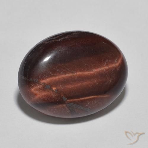 7.98ct طبيعي بنى دافئ عين النمر, بيضوي, غير شفاف