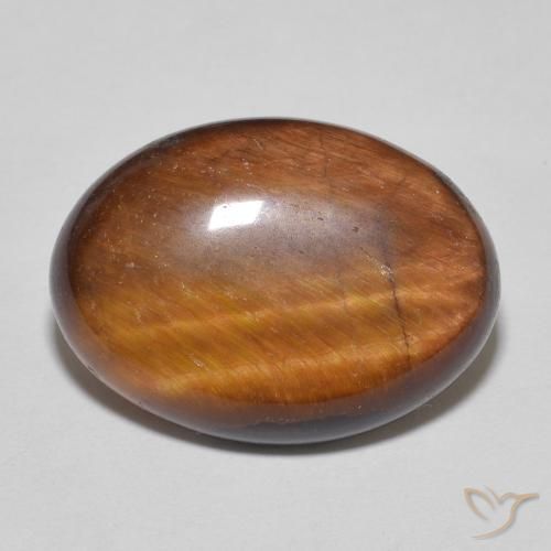 10.25ct طبيعي بنى دافئ عين النمر, بيضوي, غير شفاف