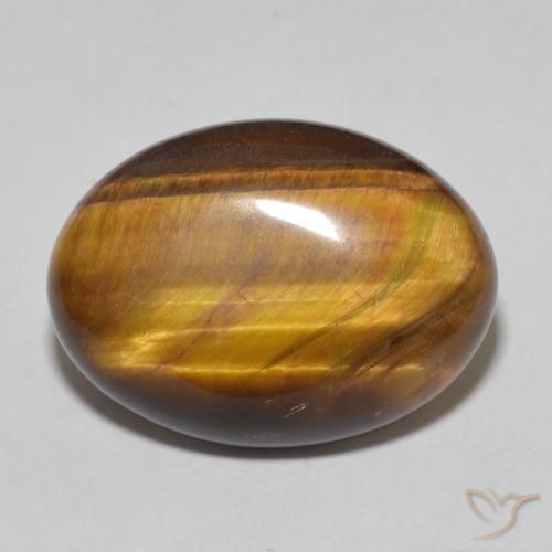 10.50ct طبيعي بنى دافئ عين النمر, بيضوي, غير شفاف