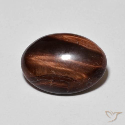 4.17ct طبيعي بنى عين الجمل عين النمر, بيضوي, غير شفاف
