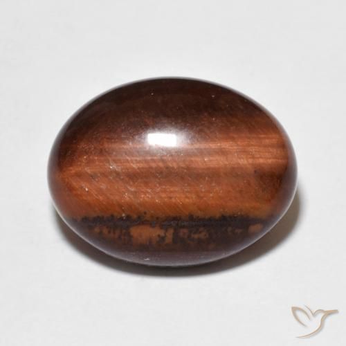 10.00ct طبيعي Medium Dark-Brown عين النمر, بيضوي, غير شفاف