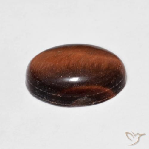 عين النمر Medium Dark-Brown طبيعي، بيضوي، 5.64 قيراط، غير شفاف