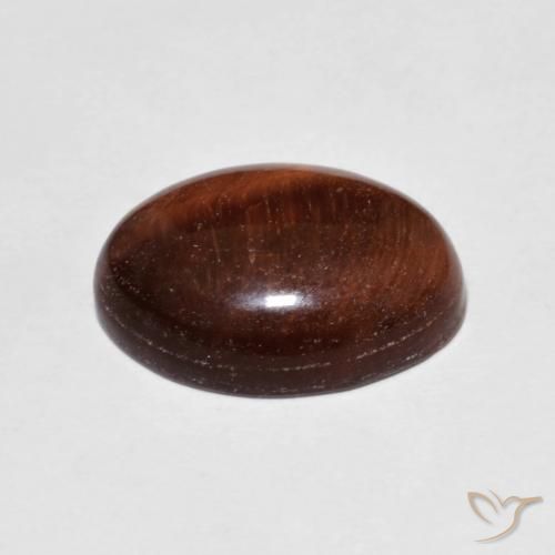 عين النمر Medium Dark-Brown طبيعي، بيضوي، 5.38 قيراط، غير شفاف