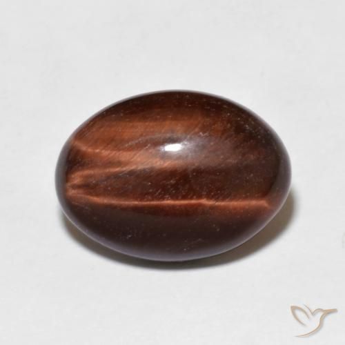 5.18ct طبيعي بنى دافئ عين النمر, بيضوي, غير شفاف