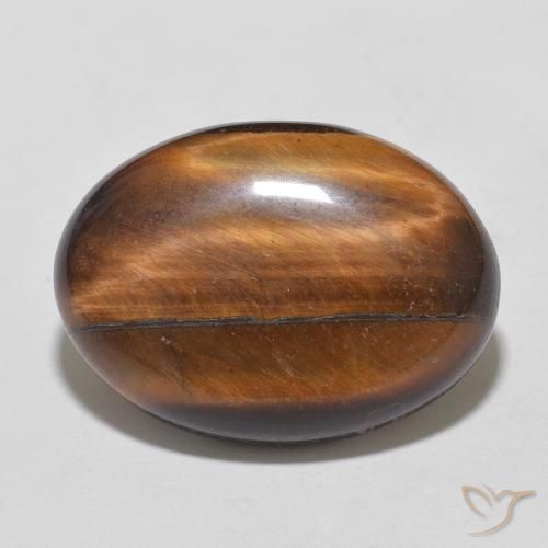10.04ct طبيعي بنى القرفة عين النمر, بيضوي, غير شفاف